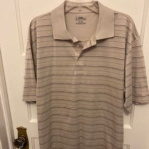 Beige golf shirt